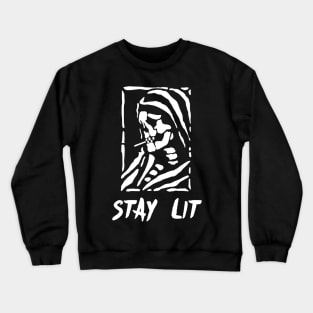 Stay Lit Smoking Reaper Crewneck Sweatshirt